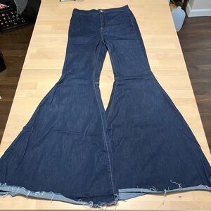 Free People Float On Flare Jeans Dark Denim